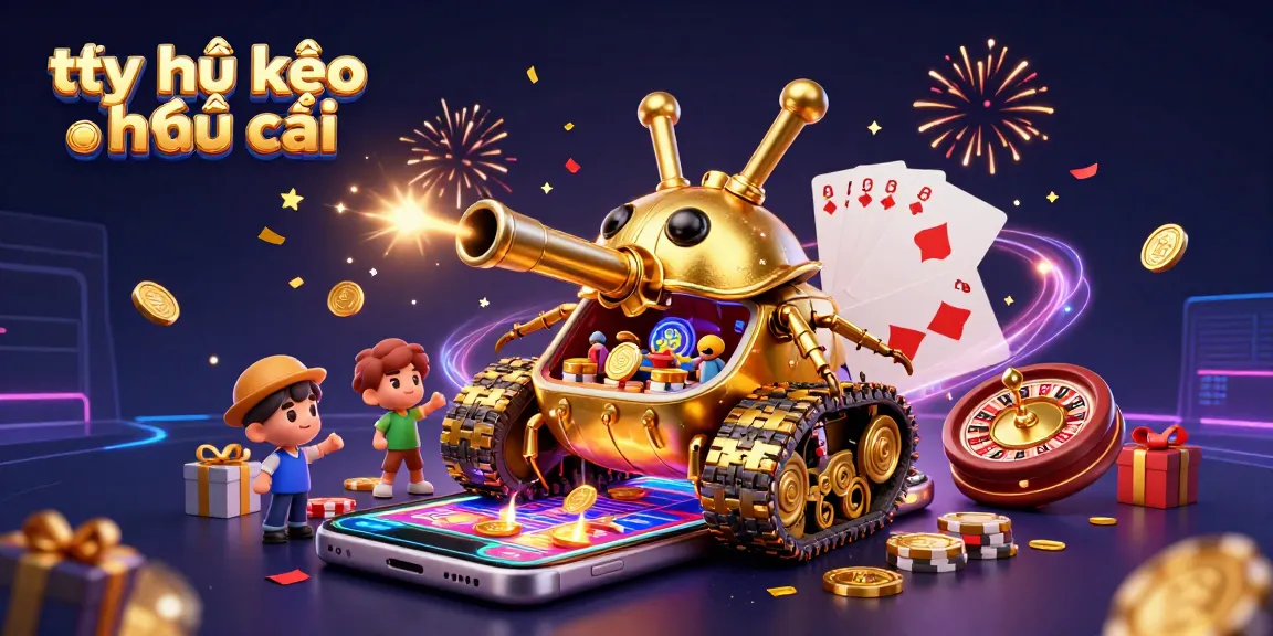 Engage with tỷ lệ kèo nhà cái in this captivating scene showcasing casino elements and dynamic celebrations.