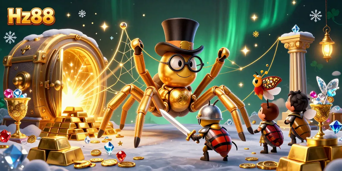 Experience thrilling moments at Hz88 casino with a vibrant 3D illustration showcasing exciting gaming elements and characters.